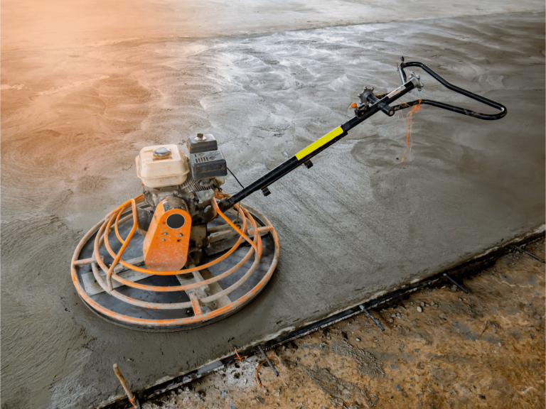 this is a concrete driveway job being carried out in Portland