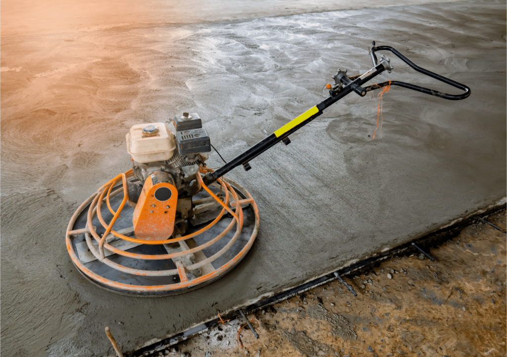 this is a concrete driveway job being carried out in Portland